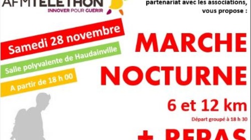 Randonnée nocturne au profit du TELETHON 2016