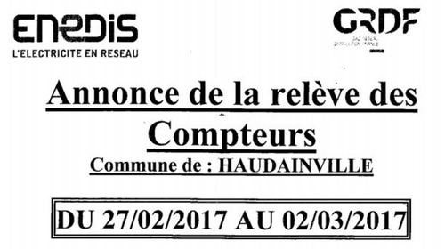 Relève des compteurs électriques