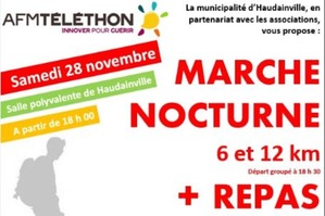 Randonnée nocturne au profit du TELETHON 2016