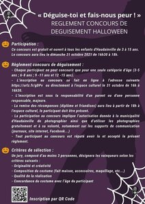 Règlement du concours de déguisement d'Halloween