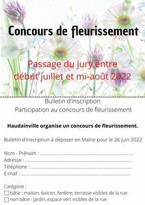 Concours de fleurissement